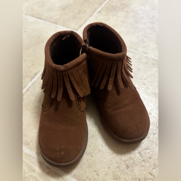 Carter's Brown Fringe Kids Boots - Picture 1 of 6